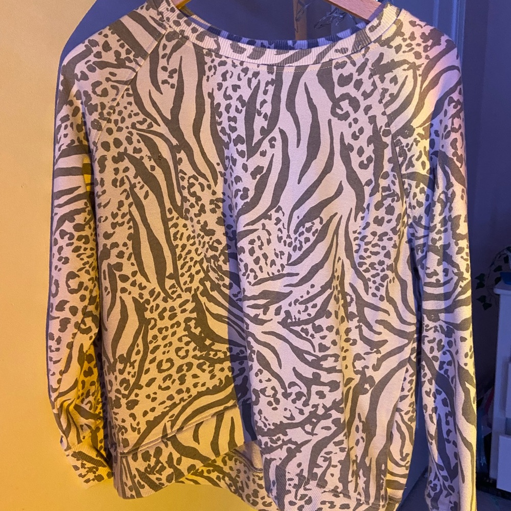 Zébra print sweatshirt